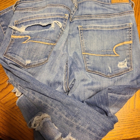 AE jeggings High rise Destructed Size 6 - Picture 2 of 5
